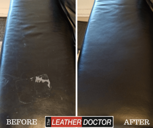 leather repair before and after example