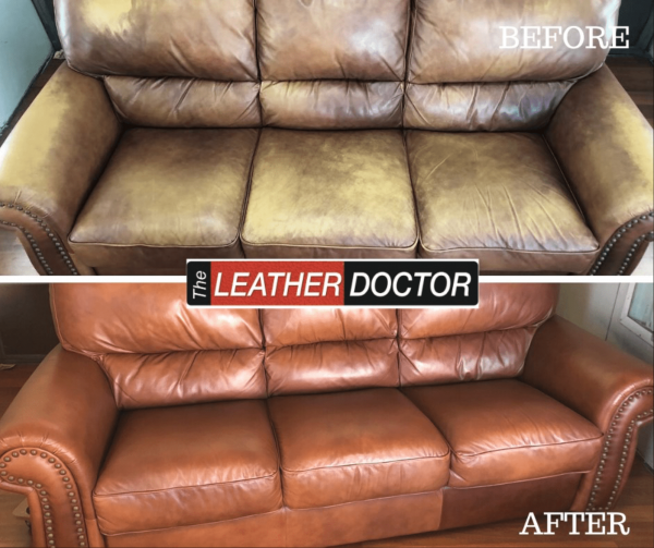 Leather Sofa Restoration  How to Make Leather Look New Again 